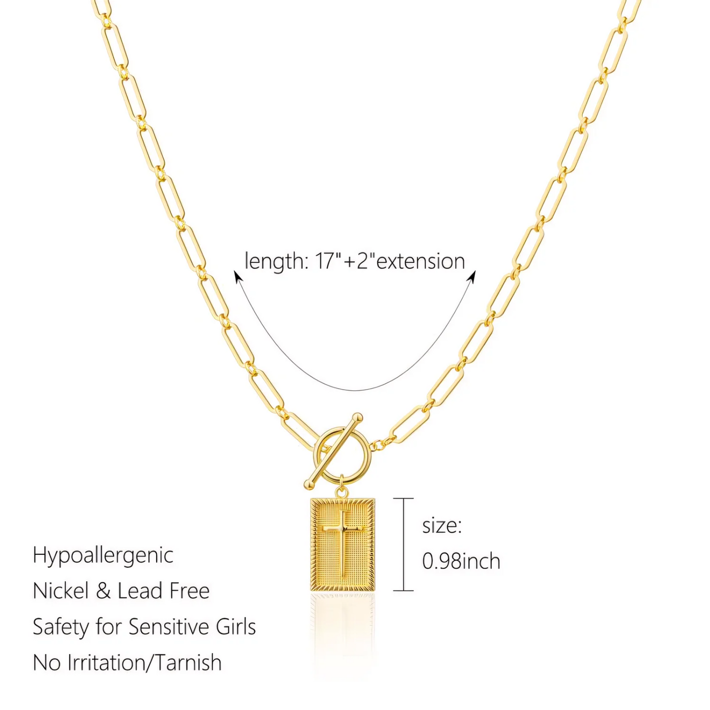 Nail Cross Necklace