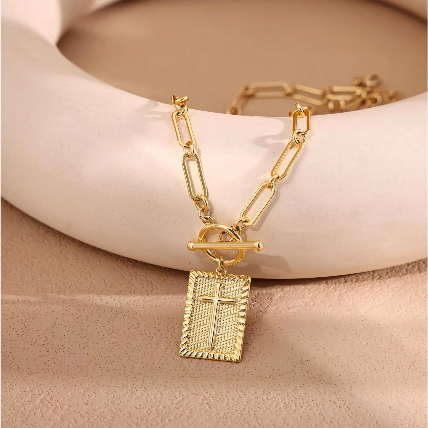 Nail Cross Necklace
