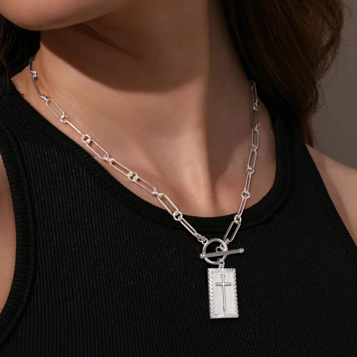 Nail Cross Necklace