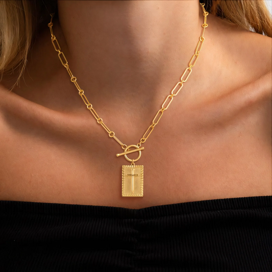 Nail Cross Necklace