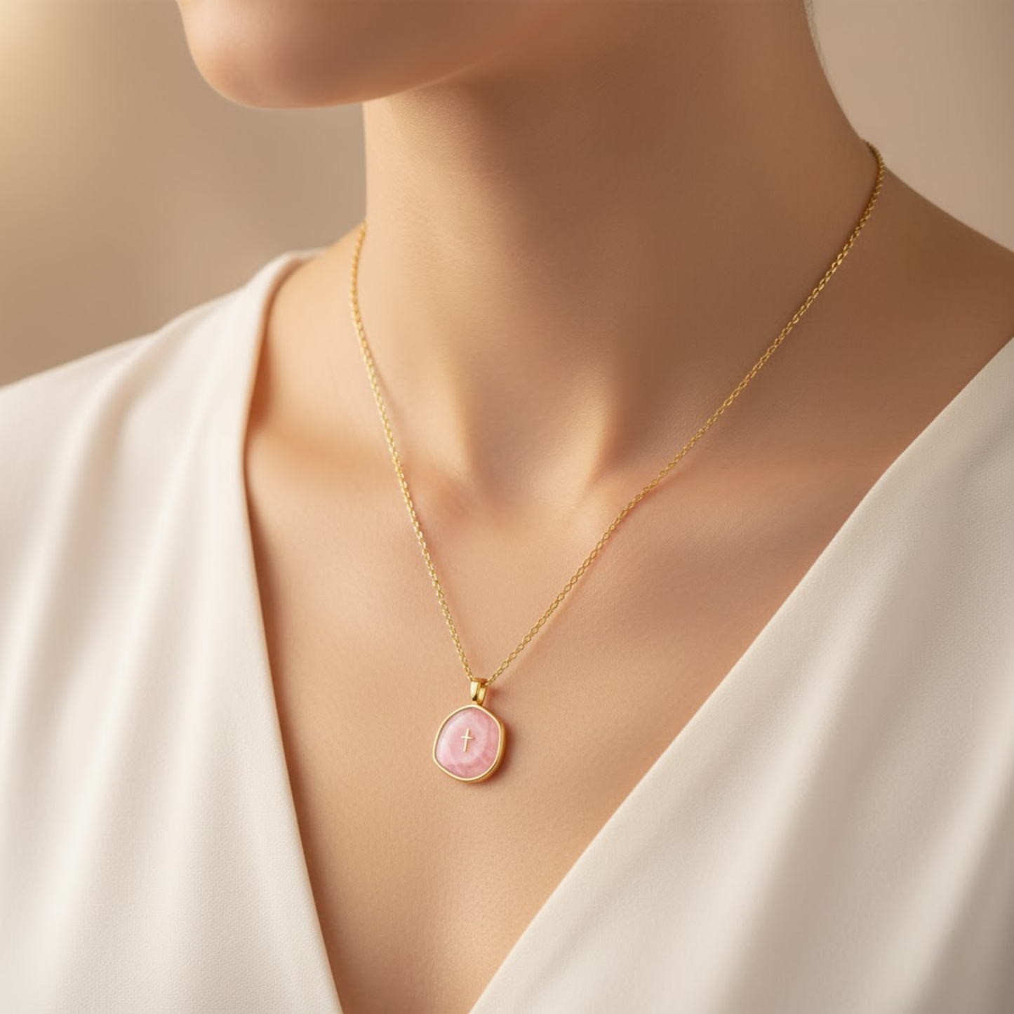 Faithstone Cross Necklace